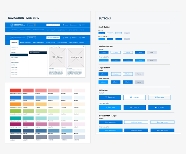 Image depicting user interface components