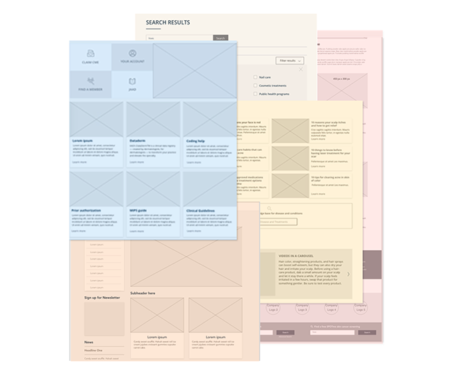 Image depicting user interface components