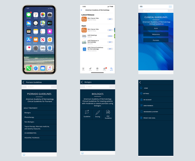 image of mobile app designs